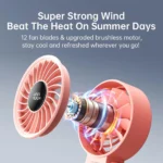 JisuLife Handheld Fan Life 7 Pink (3600mAh)