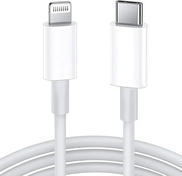 Felectrico USB-C to Lightning Cable -1m - Fast Charging and Data Sync Apple Cable for Apple iPhones , Apple Airpods, Apple iPads - White (Boost Charge Lightning to Type C Cable for iPhone, iPad, AirPods)- PD 20W Fast Charging iPhone Cable