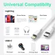 Felectrico USB-C to Lightning Cable -1m - Fast Charging and Data Sync Apple Cable for Apple iPhones , Apple Airpods, Apple iPads - White (Boost Charge Lightning to Type C Cable for iPhone, iPad, AirPods)- PD 20W Fast Charging iPhone Cable