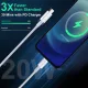 Felectrico USB-C to Lightning Cable -1m - Fast Charging and Data Sync Apple Cable for Apple iPhones , Apple Airpods, Apple iPads - White (Boost Charge Lightning to Type C Cable for iPhone, iPad, AirPods)- PD 20W Fast Charging iPhone Cable