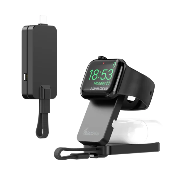 Smart ChargeStick 4-in-1 Wireless Charger with USB-C, 60W PD, Fast Data Transfer Adapter for iPhone, Samsung, Apple Watch, AirPods